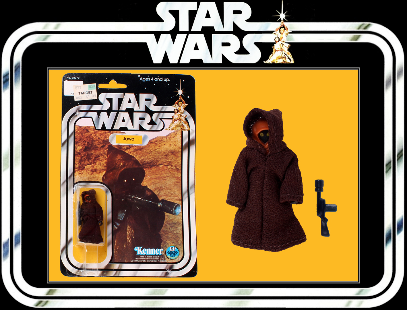 STAR WARS 1977 Original 12 loose figures Leia Luke Darth Han R2D2 Jawa Obi Wan 