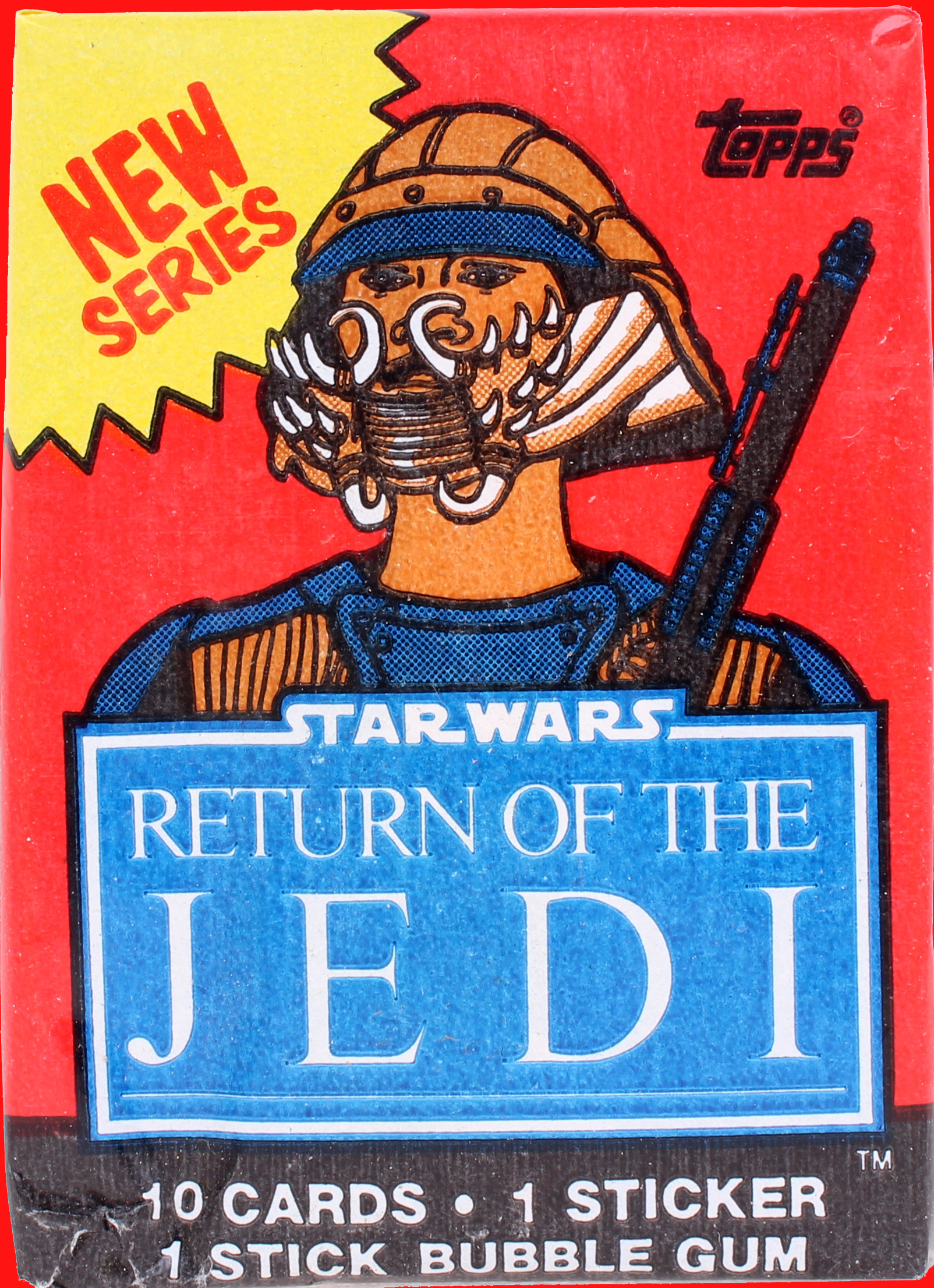 STAR WARs RETURN OF THE JEDI 1983 Trading Card set Wrapper Topps LUKE SKYWALKER 